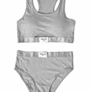 White Padded Bra and Pantie Set For Women