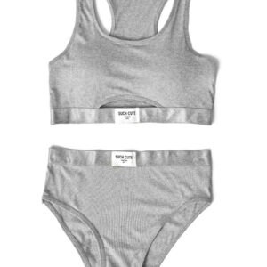 White Padded Bra and Pantie Set For Women