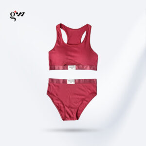 Pink Padded Bra and Pantie Set For Women