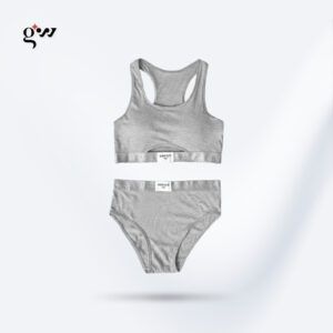 White Padded Bra and Pantie Set For Women