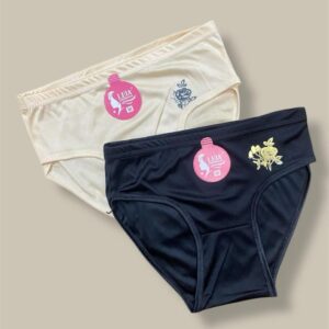 Pack of 3 Premium Malai Stuff Embroidered Stylish Panties