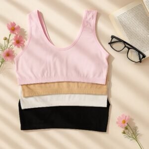 Pack of 4 Free Size Comfort Cotton Bras – Bra Online in Pakistan | Glow & Wear