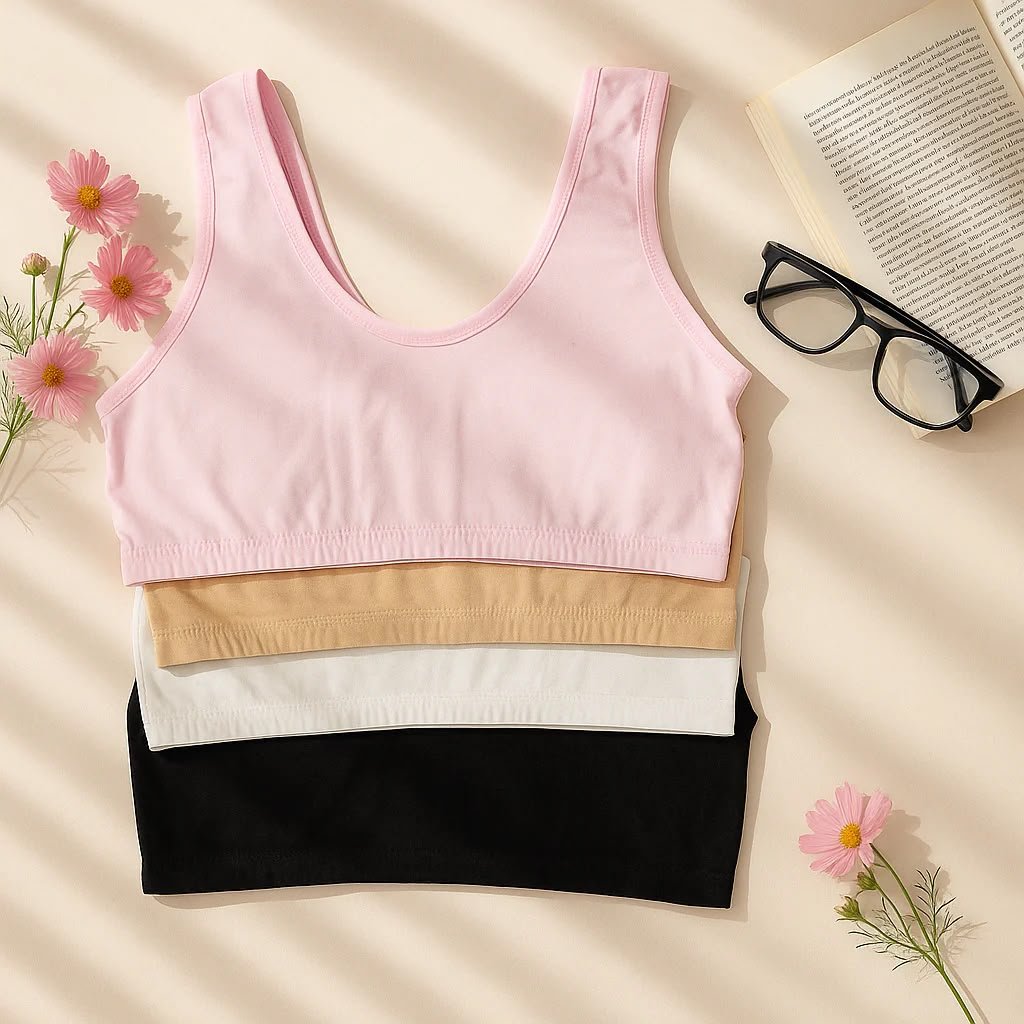 Pack of 4 Free Size Comfort Cotton Bras – Bra Online in Pakistan | Glow & Wear