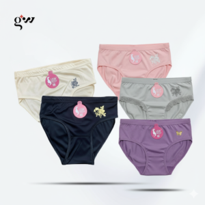 Pack of 5 Premium Malai Stuff Embroidered Stylish Panties – Panties Online in Pakistan | Glow & Wear