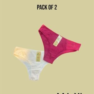 Glow and Wear – T Panties for Teenagers | Set of 2 | Soft Cotton Comfy | Size Range of M, L, XL – Panties Online in Pakistan | Glow & Wear