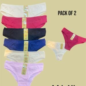 Glow and Wear – T Panties for Teenagers | Set of 2 | Soft Cotton Comfy | Size Range of M, L, XL – Panties Online in Pakistan | Glow & Wear