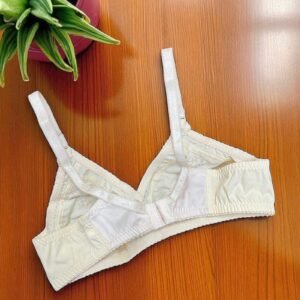 Cotton Bra with Elegant Embroidery and Net Back Touch – Cotton Bra Online in Pakistan | Glow & Wear