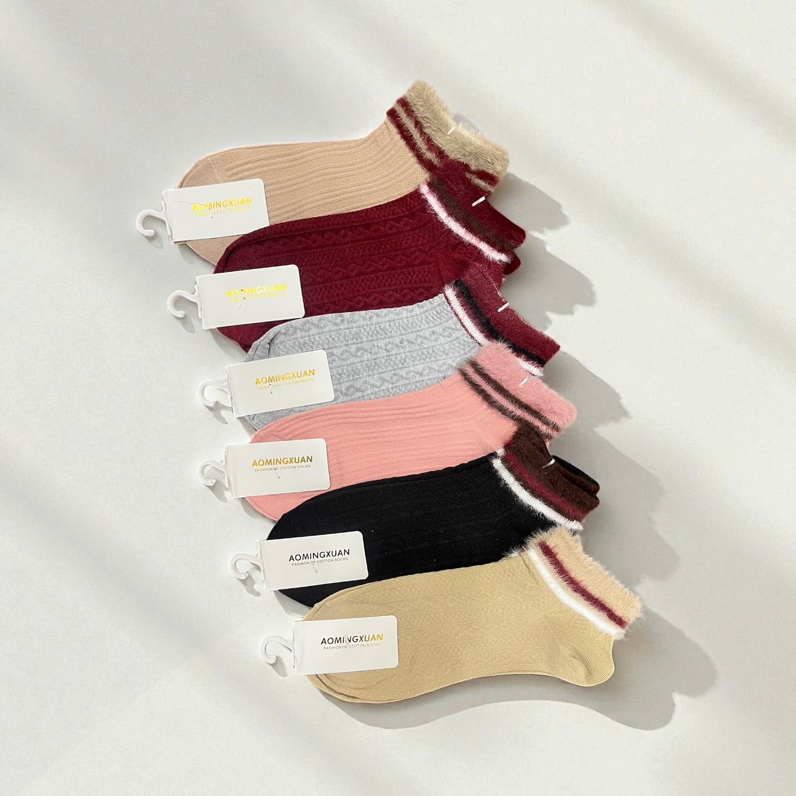 Pack of 6 Ankle Fur Socks for Women – Buy Online in Pakistan | Glow & Wear