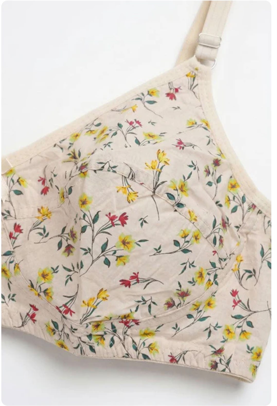 Lawn Digital Bra – Wildflower Floral Print Full Coverage Bra - Image 2