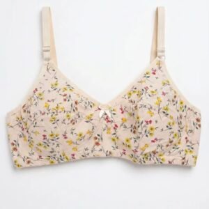 Wildflower Floral Print Full Coverage Non-Padded Lawn Digital Bra – Bra Online in Pakistan | Glow & Wear